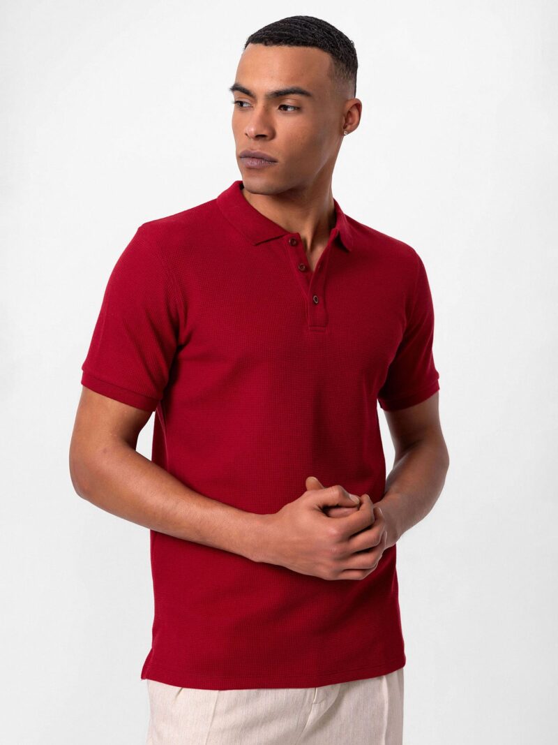 Original Anou Anou Tricou  roșu burgundy