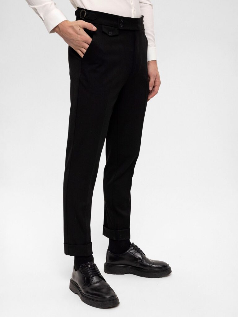 Original Antioch Pantaloni cu dungă  negru