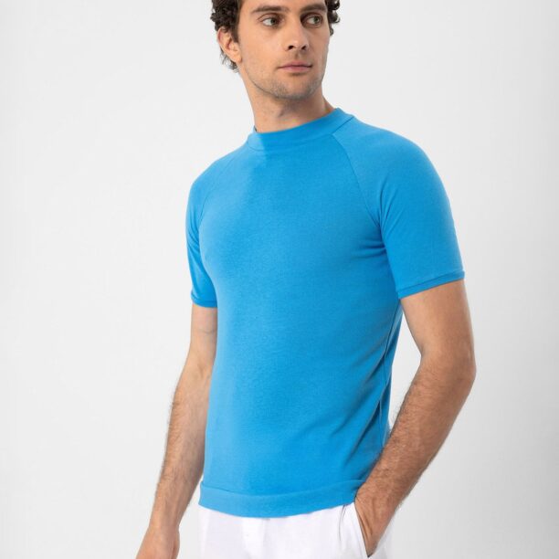 Antioch Tricou 'Basic'  albastru / albastru deschis