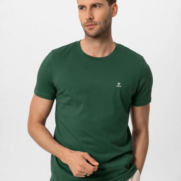 Antioch Tricou  albastru închis / verde / alb