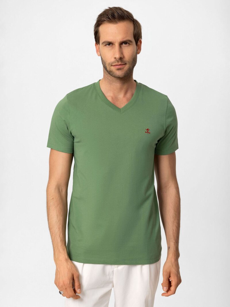 Preţ Antioch Tricou  bej / verde deschis / alb