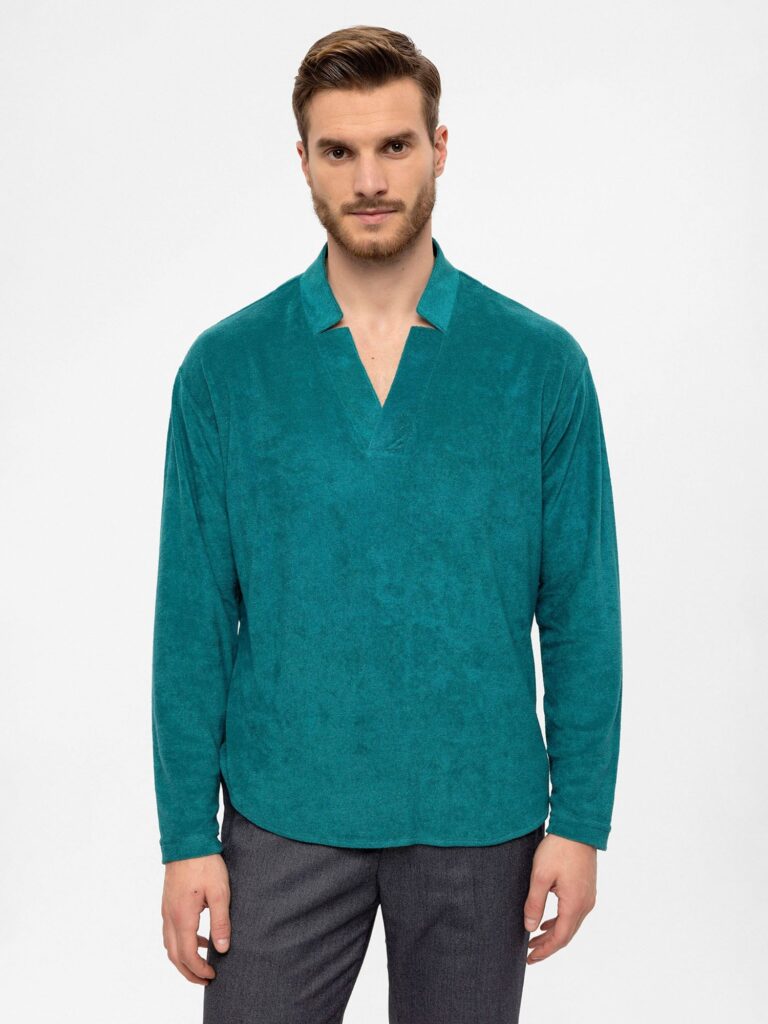 Antioch Tricou  verde petrol