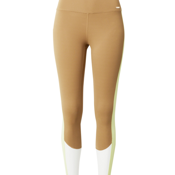 Athlecia Pantaloni sport 'Sukey'  maro / galben neon / alb