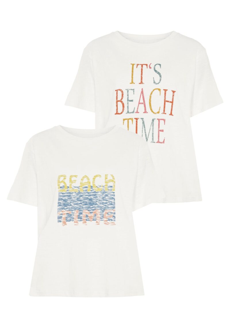 BEACH TIME Tricou  mai multe culori / alb