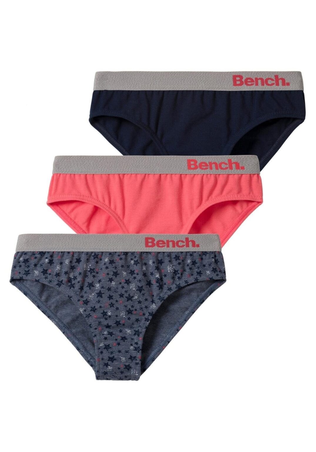 BENCH Chiloţi  albastru închis / gri bazalt / corai
