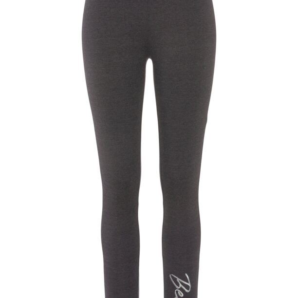 BENCH Leggings  gri metalic / alb