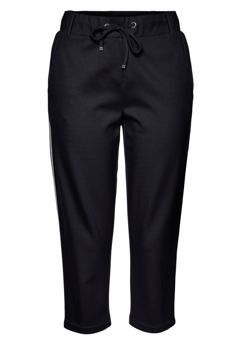 BENCH Pantaloni  negru / alb