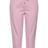 BENCH Pantaloni  roz / alb