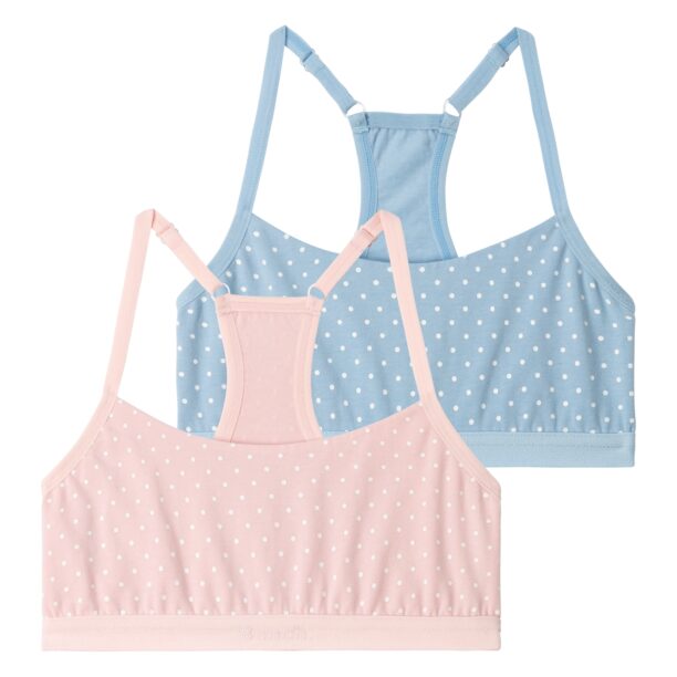 BENCH Sutien  albastru pastel / roz pastel / alb