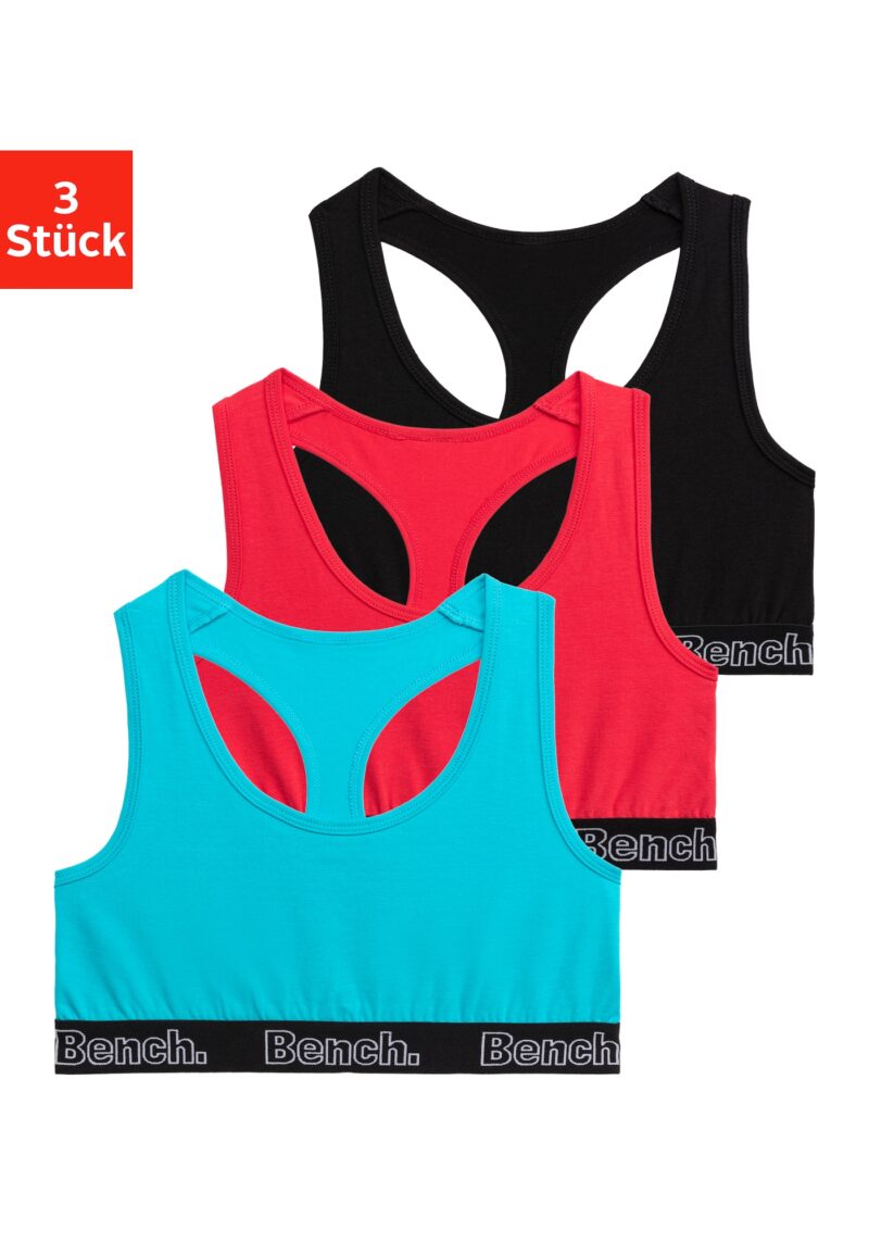 BENCH Sutien  cyan / roz / negru / alb