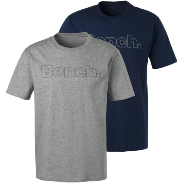 BENCH Tricou  albastru amestec / gri amestecat