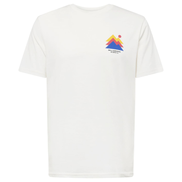 BILLABONG Tricou funcțional 'STEPPED SS'  albastru / galben / portocaliu homar / alb