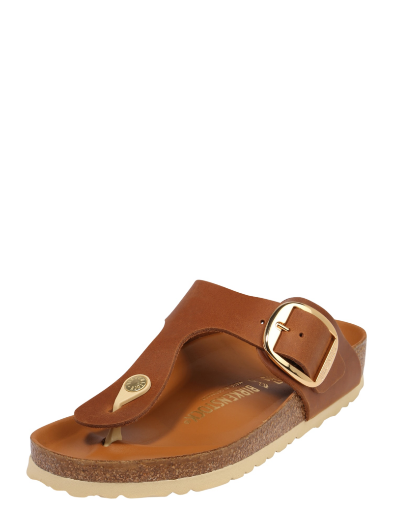 BIRKENSTOCK Flip-flops 'Gizeh'  maro / auriu