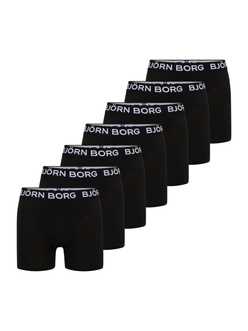 BJÖRN BORG Boxeri  negru / alb