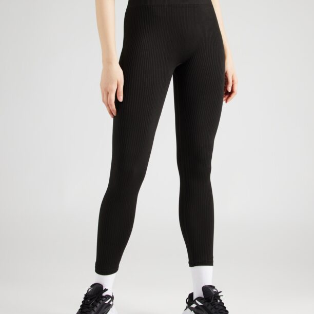 BJÖRN BORG Pantaloni sport 'STUDIO SEAMLESS'  negru / alb