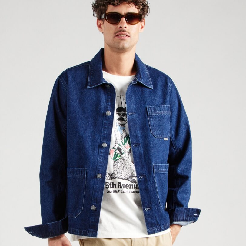 BLEND Geacă de primăvară-toamnă  albastru denim