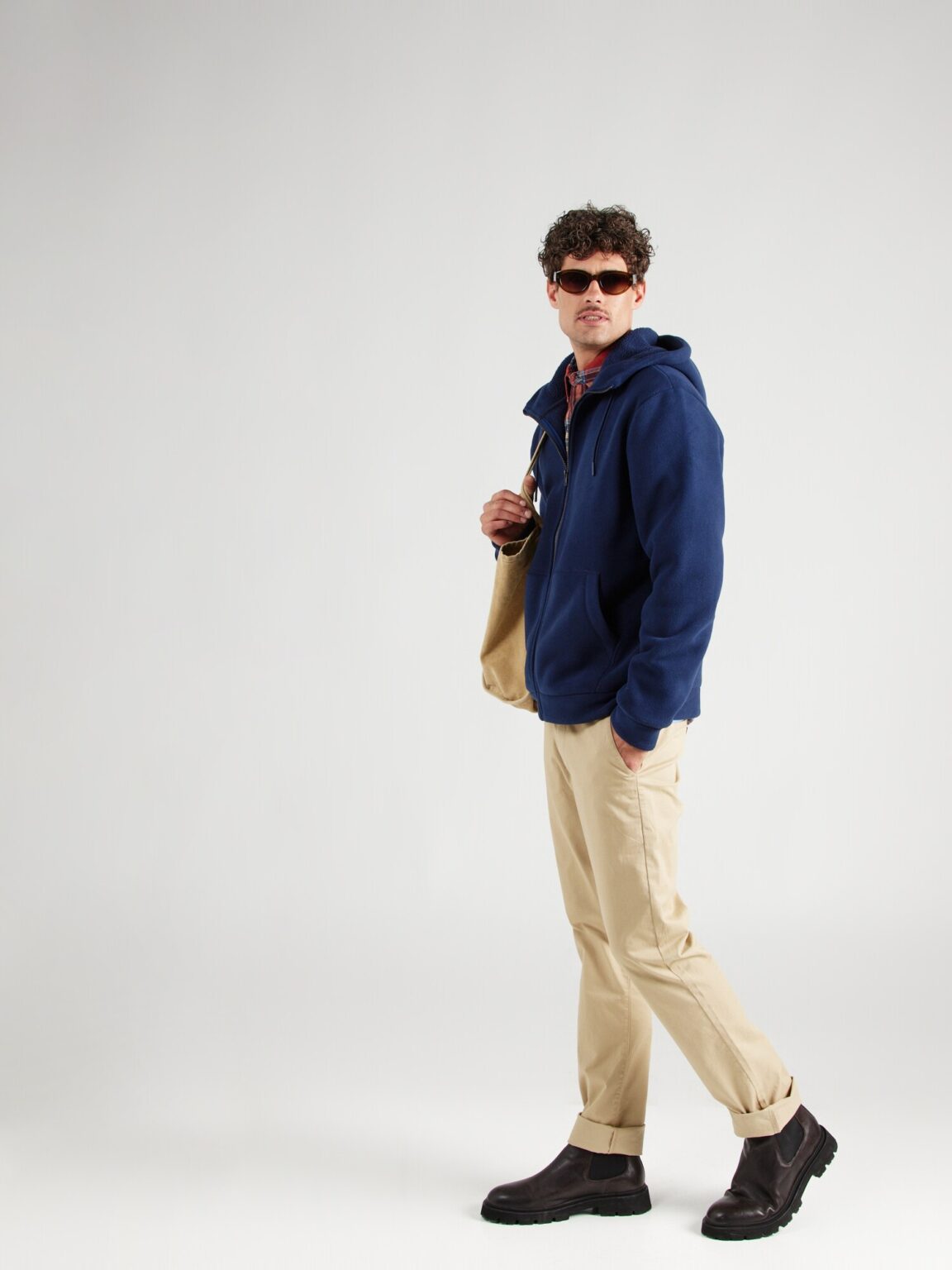 Cumpăra BLEND Jachetă  fleece  albastru