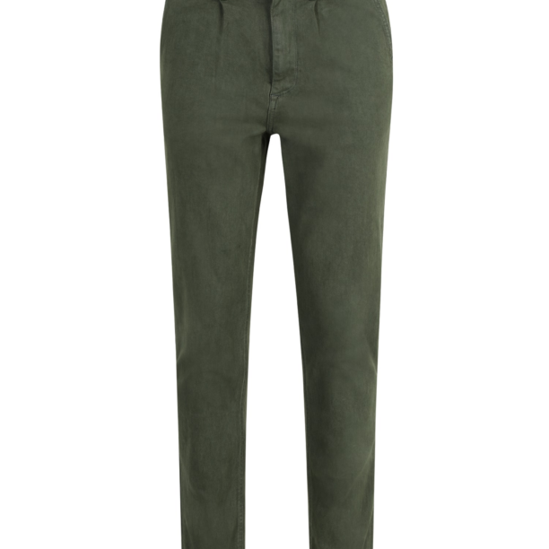 BLEND Pantaloni cu cute  verde închis