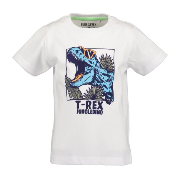 BLUE SEVEN Tricou  bleumarin / azuriu / portocaliu / alb