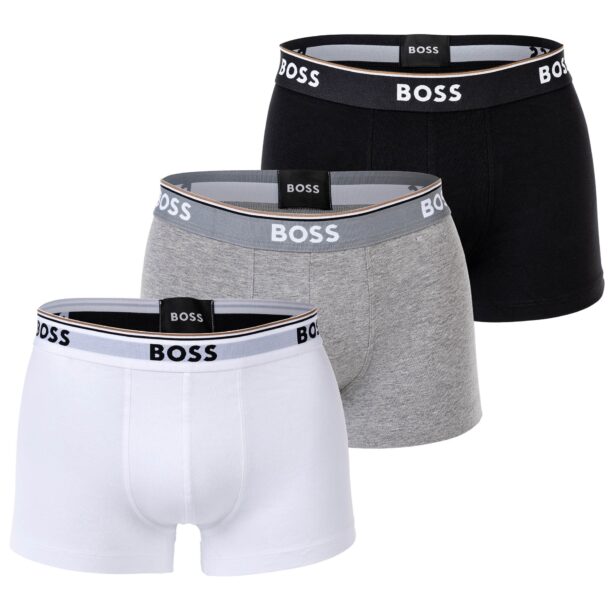 BOSS Boxeri 'Power'  gri amestecat / negru / alb