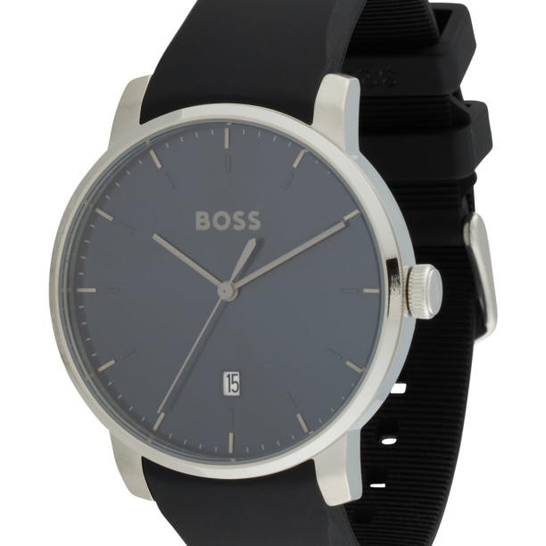 BOSS Ceas analogic 'DEAN'  negru / argintiu