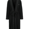 BOSS Halat de baie lung 'Kimono'  negru / alb