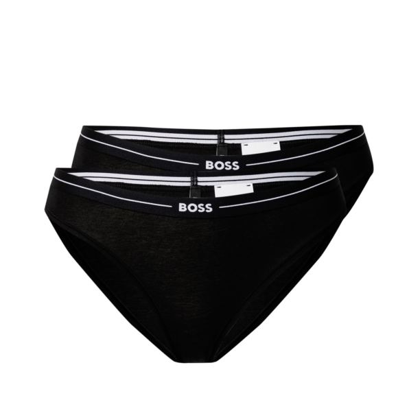 BOSS Slip  negru / alb