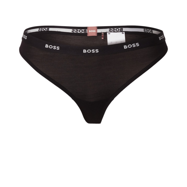 BOSS Tanga  negru / alb murdar