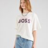 BOSS Tricou 'Etabacky'  mov închis / roz / alb