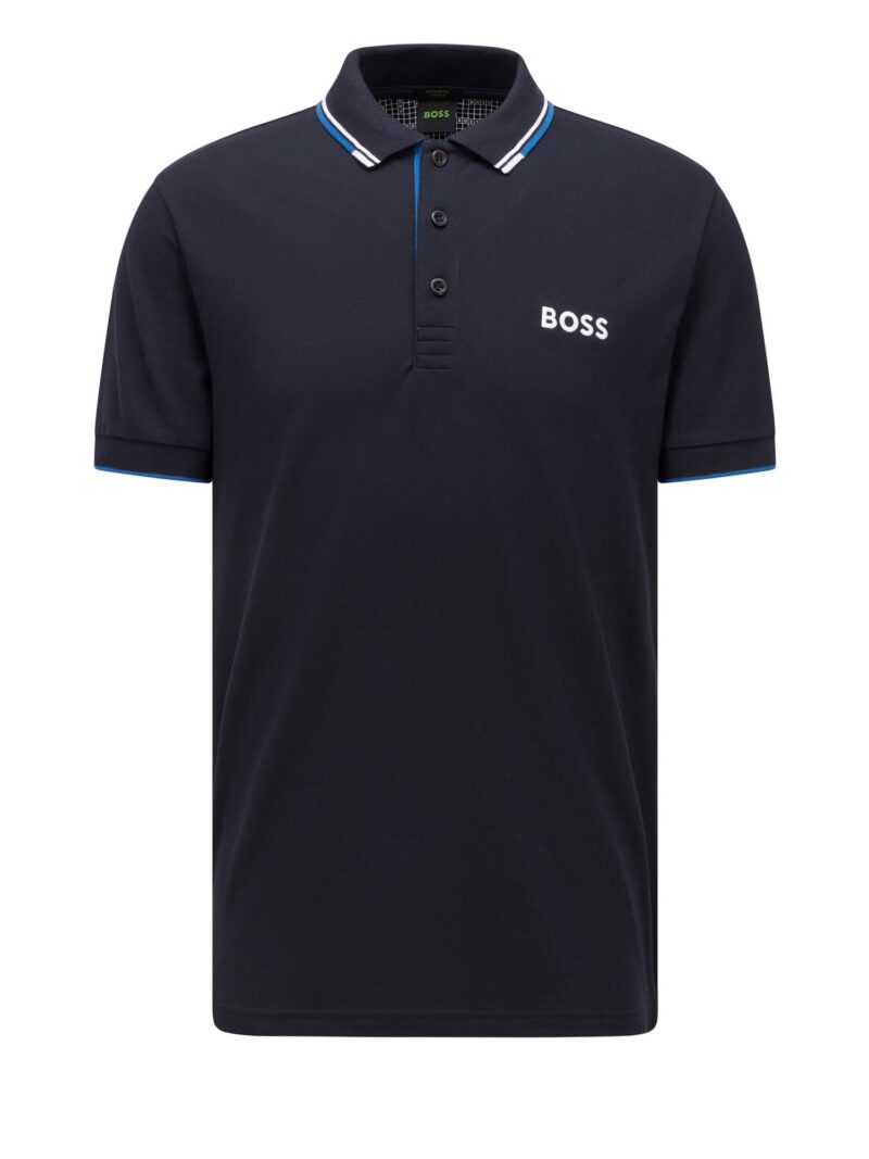 BOSS Tricou 'Paddy Pro'  albastru / albastru noapte / alb