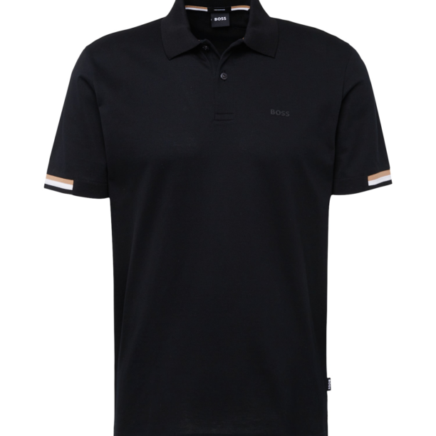 BOSS Tricou 'Parlay 147'  maro deschis / negru / alb