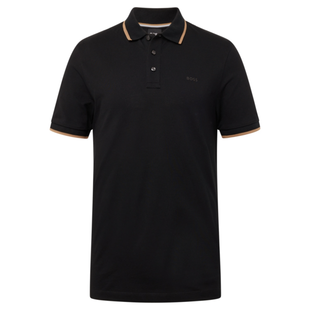 BOSS Tricou 'Parlay 190'  maro deschis / negru