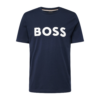 BOSS Tricou 'Tiburt'  bleumarin / alb