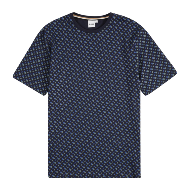 BOSS Tricou  albastru / albastru marin / oliv