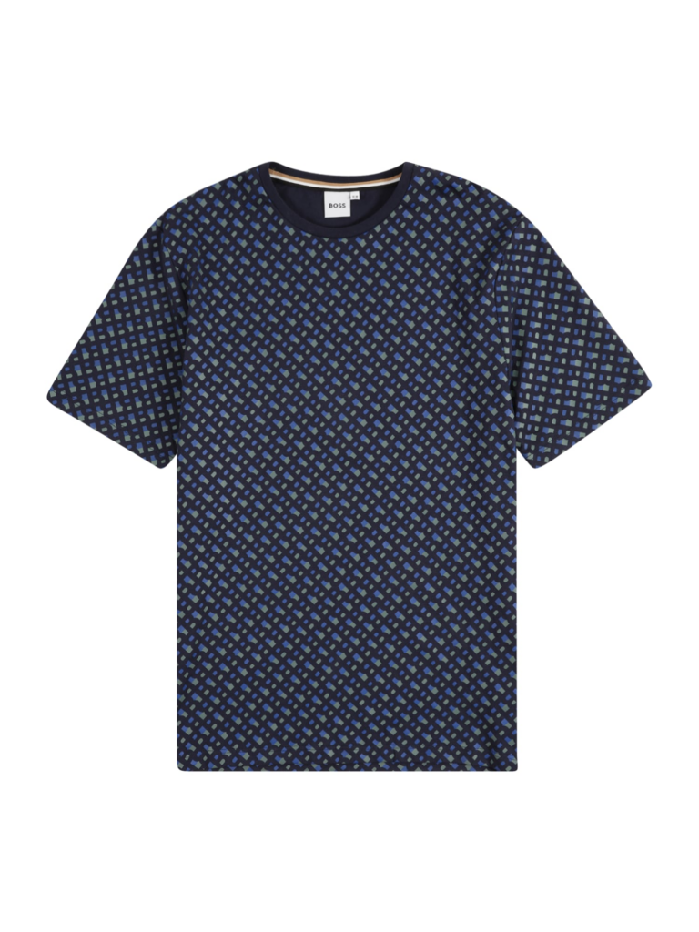 BOSS Tricou  albastru / albastru marin / oliv