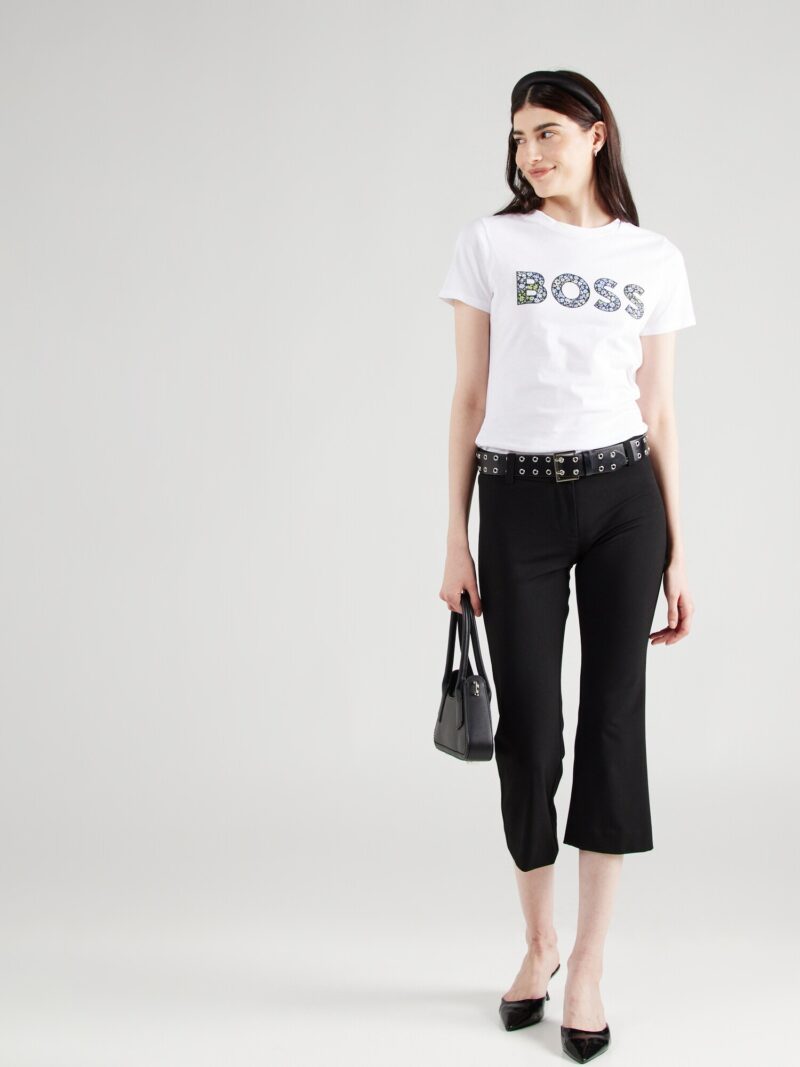 Cumpăra BOSS Tricou  bleumarin / alb