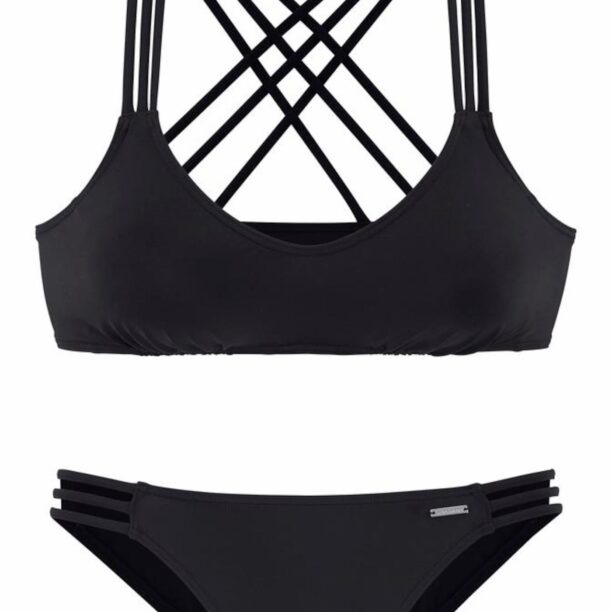 BRUNO BANANI Costum de baie două piese  negru