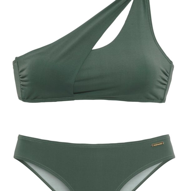 BRUNO BANANI Costum de baie două piese  oliv