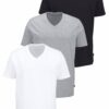 BRUNO BANANI Tricou  gri amestecat / negru / alb