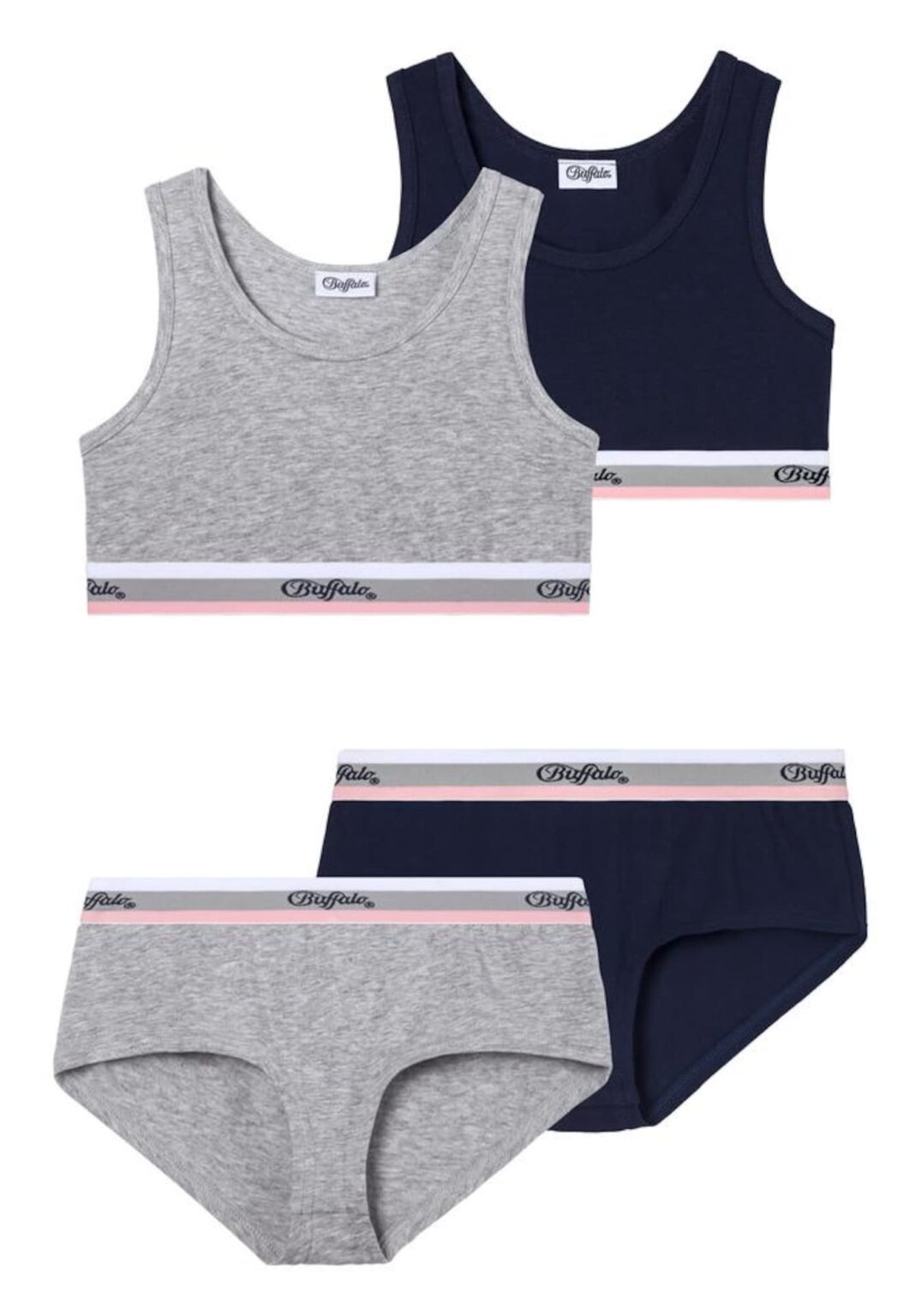 BUFFALO Sutien  bleumarin / gri grafit