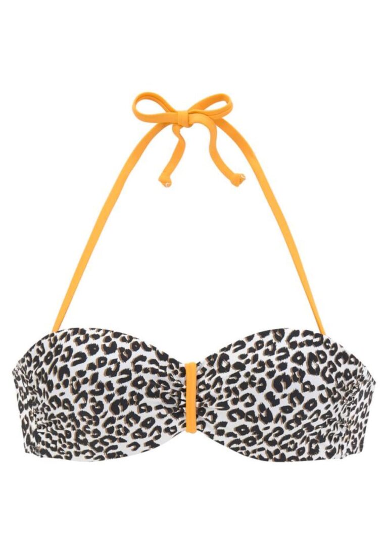 BUFFALO Sutien costum de baie 'Kitty'  bej / maro / galben