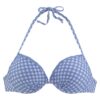 BUFFALO Sutien costum de baie  albastru deschis / alb