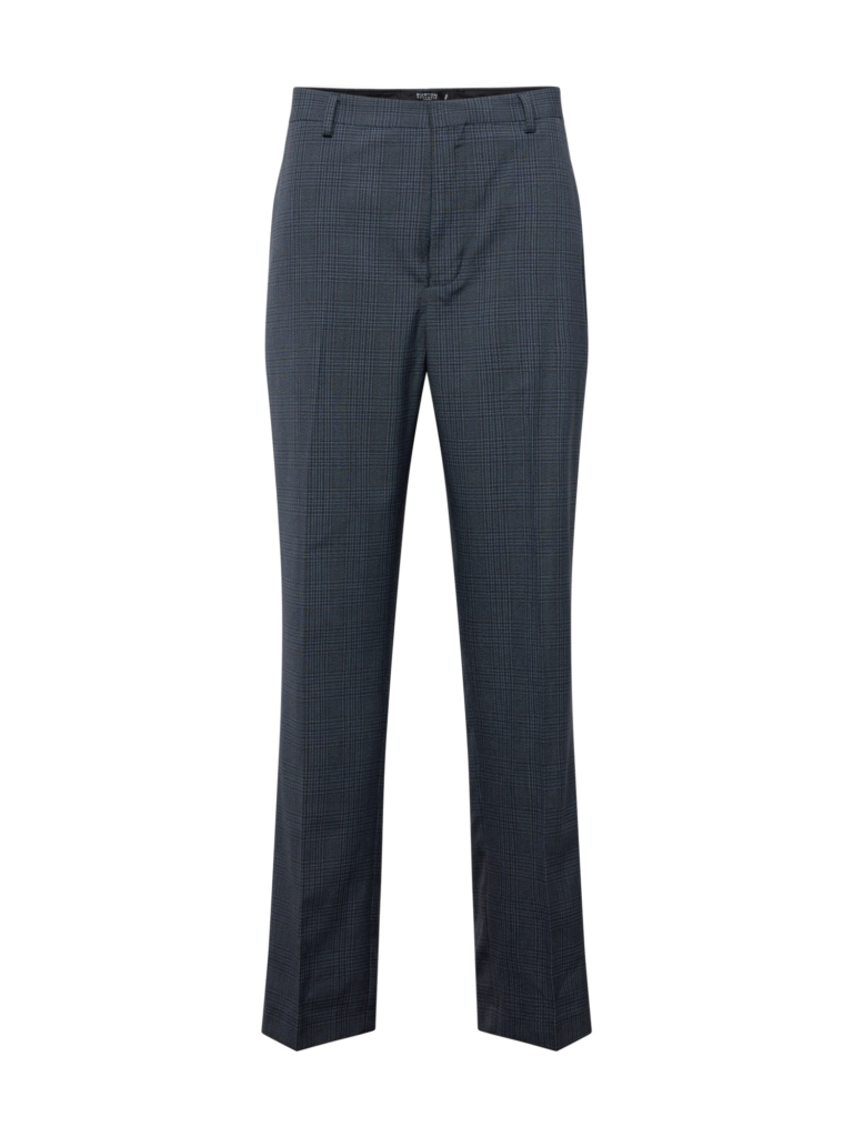 BURTON MENSWEAR LONDON Pantaloni cu dungă  bleumarin / albastru porumbel / gri închis