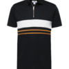 BURTON MENSWEAR LONDON Tricou  maro coniac / negru / alb