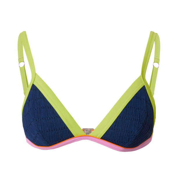 Banana Moon Sutien costum de baie  albastru marin / verde kiwi / roz