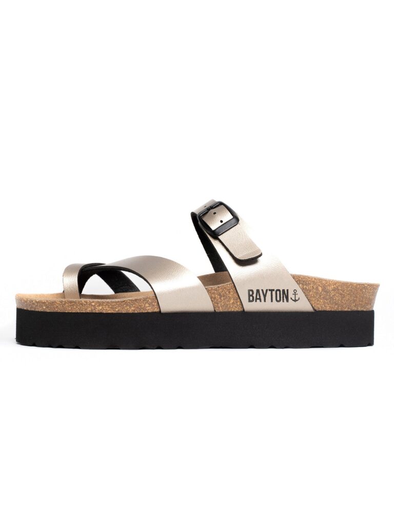 Bayton Flip-flops 'Andromac'  auriu / negru