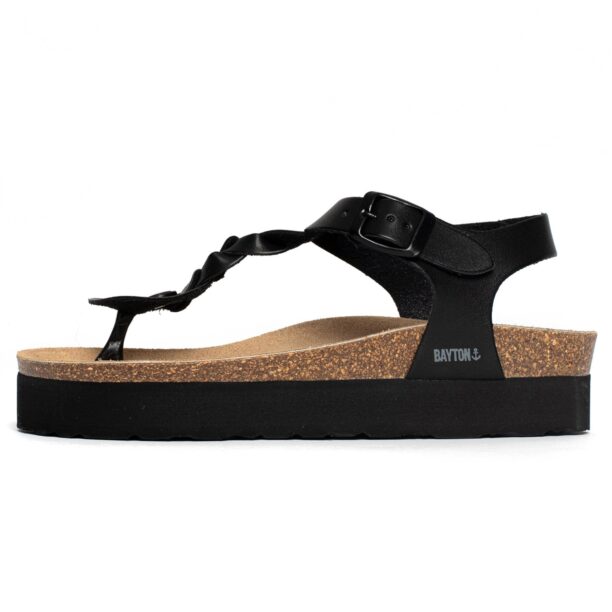 Bayton Flip-flops 'Badajoz'  maro / gri închis / negru