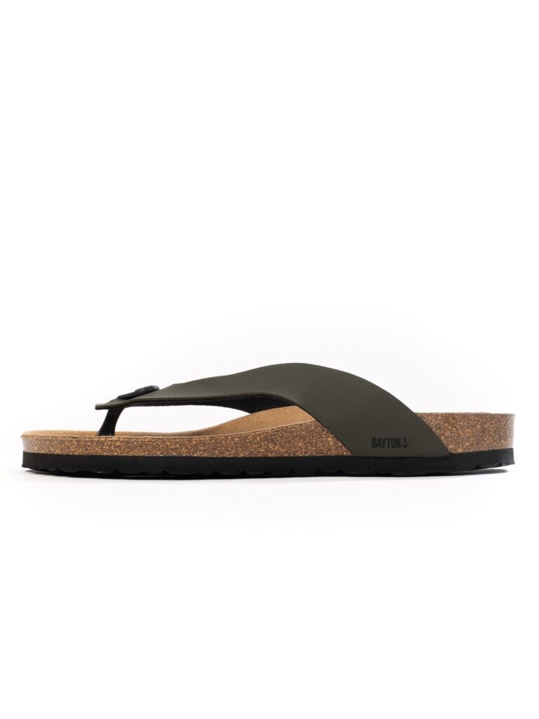 Bayton Flip-flops 'Lucca'  kaki / negru