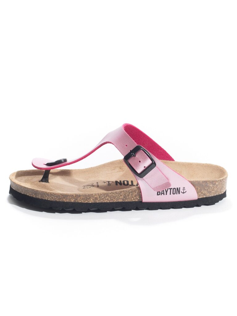 Bayton Flip-flops 'Melia'  roz / negru