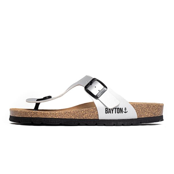 Bayton Flip-flops 'Mercure'  gri argintiu / negru